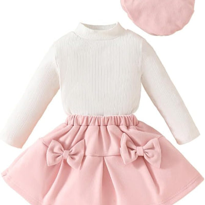 Ensemble Fille - FestiveCharm™ - Rose Dragée