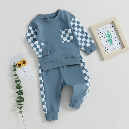Ensemble Bébé Garçon - BabyBoysOutfits™ - Bleu